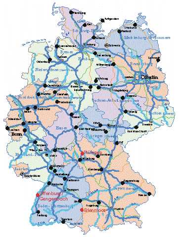 Meine Standorte in Deutschland